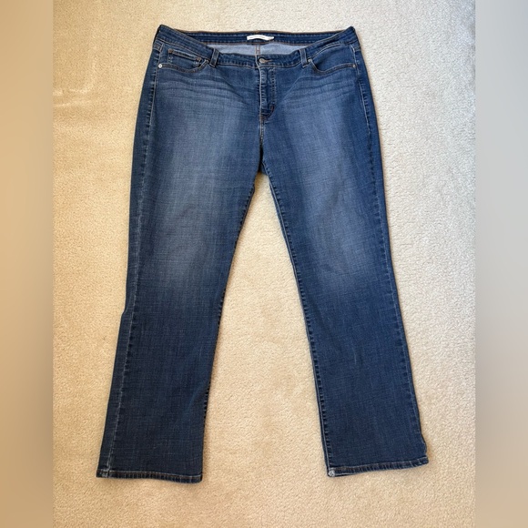 Levi's Denim - Levi’s 414 Classic Straight fit medium wash blue jeans, sz 22W